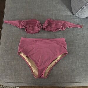 Shade & Shore Mauve Bikini Top
